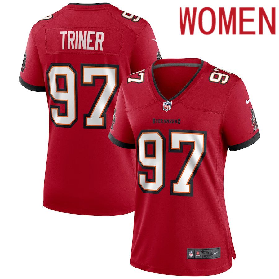 Women Tampa Bay Buccaneers #97 Zach Triner Nike Red Game NFL Jersey->women nfl jersey->Women Jersey